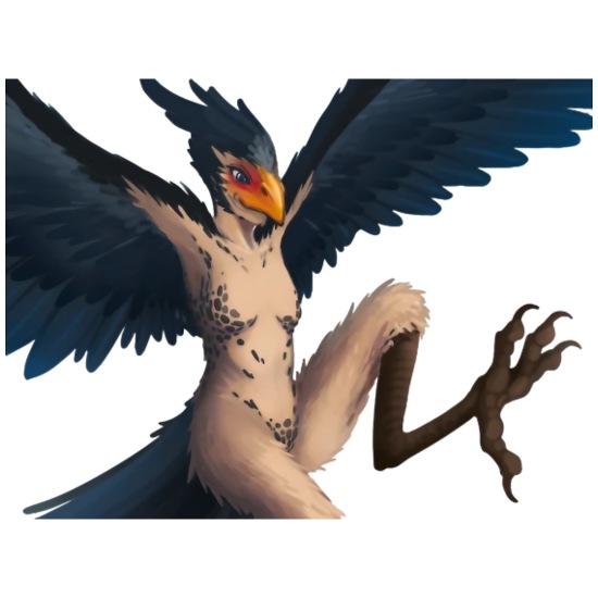 A mythical harpy with sharp claws Men's Premium Tank Top