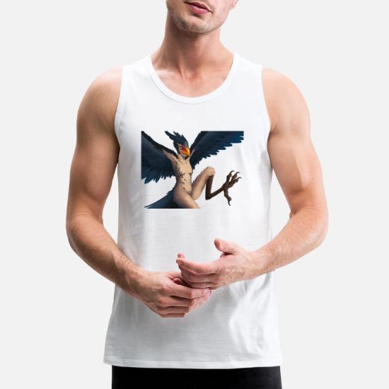 A mythical harpy with sharp claws Men's Premium Tank Top