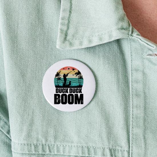Duck Duck Boom Buttons large 2.2'' (5-pack)