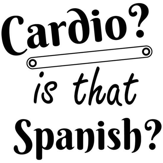 Cardio Is That Spanish Buttons small 1'' (5-pack)