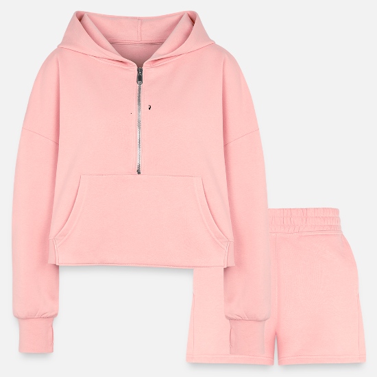 train Women’s Cropped Hoodie & Jogger Short Set 3 train Women’s Cropped Hoodie & Jogger Short Set
