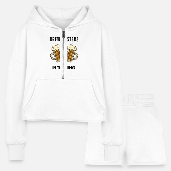 Brewmasters in Training Women’s Cropped Hoodie & Jogger Short Set