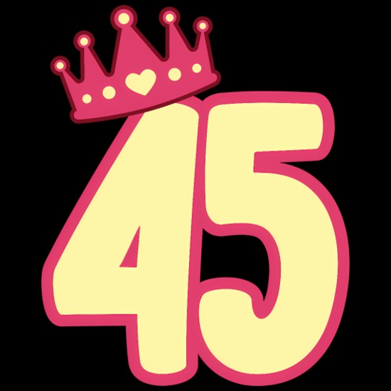 45Th Queen Happy Party Crown Men's Tall T-Shirt