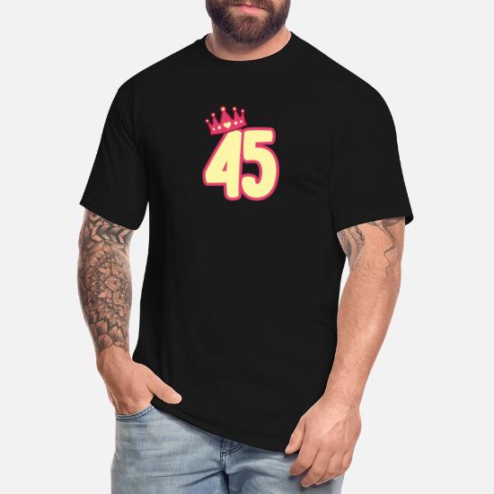 45Th Queen Happy Party Crown Men's Tall T-Shirt