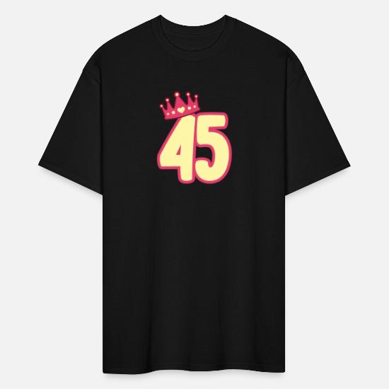 45Th Queen Happy Party Crown Men's Tall T-Shirt