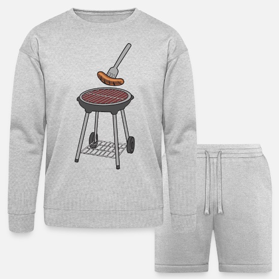 Barbecue - Grillmaster Pit Master BBQ Sausage Bella + Canvas Unisex Sweatshirt & Short Set