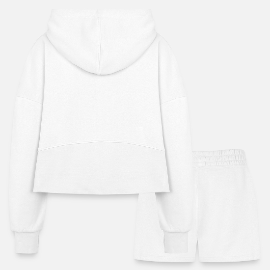 bbq barbecue grillen burger beef bacon steak spare Women’s Cropped Hoodie & Jogger Short Set