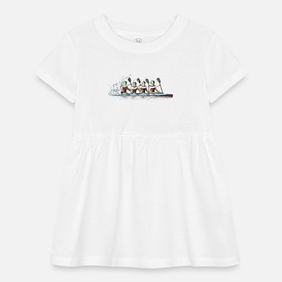 Four Rowers Vintage Splash Infant Baby Rib Dress