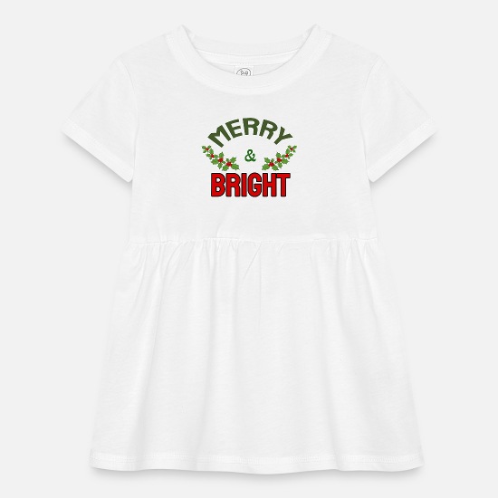 Merry and Bright Infant Baby Rib Dress