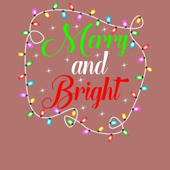 Merry and Bright Christmas Infant Baby Rib Dress
