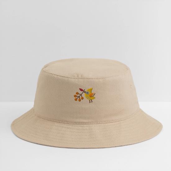 Berry bird embroidered Bucket Hat 3 Berry bird embroidered Bucket Hat