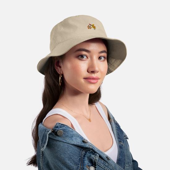 Berry bird embroidered Bucket Hat 5 Berry bird embroidered Bucket Hat