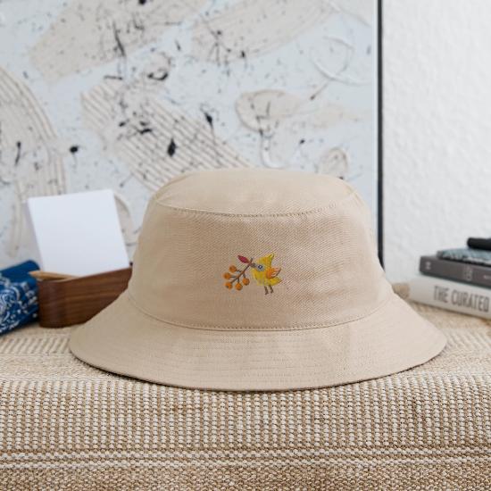 Berry bird embroidered Bucket Hat 6 Berry bird embroidered Bucket Hat