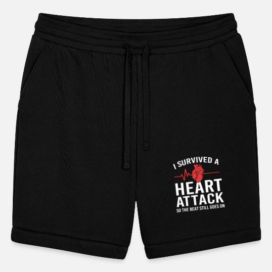 Heartbeat Heart Attack Survivor I Survived Bella + Canvas Unisex Short