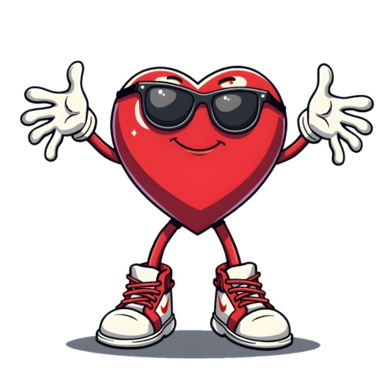 Cool Heart Sneaker Vibes Men's Moisture Wicking Performance Long Sleeve T-Shirt