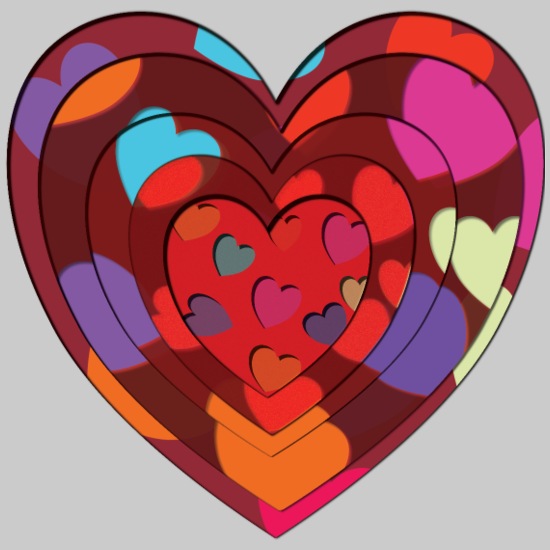 Heart of hearts Bella + Canvas Unisex Short