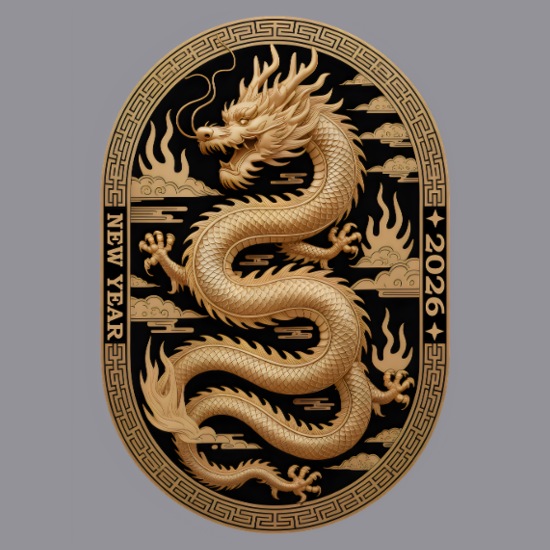 2026 Golden Dragon New Year Emblem 2026 Women’s Soft Shell Jacket