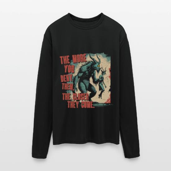 Miniwashitu Creature Mythological Creatures Men's Moisture Wicking Performance Long Sleeve T-Shirt