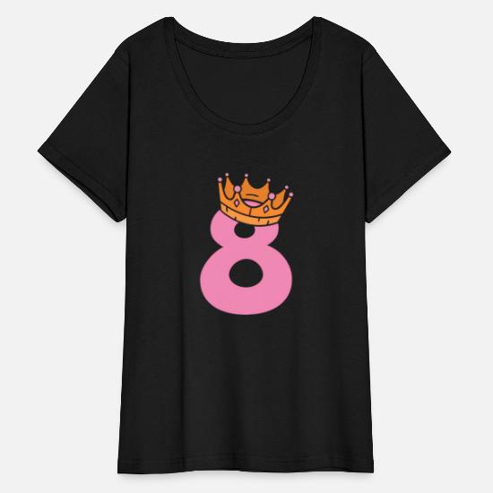 8Th Queen Happy Party Crown Women's Plus Size T-Shirt