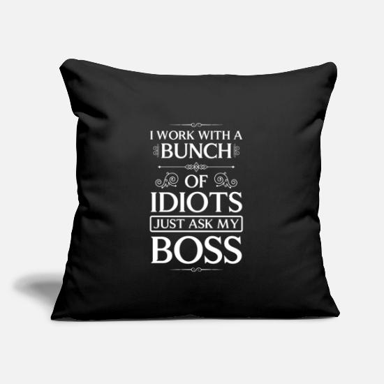 Idiot Provocation Throw Pillow Cover 18” x 18” 3 Idiot Provocation Throw Pillow Cover 18” x 18”