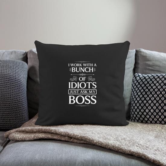 Idiot Provocation Throw Pillow Cover 18” x 18” 4 Idiot Provocation Throw Pillow Cover 18” x 18”