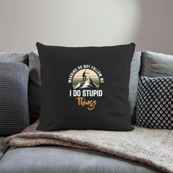Sarcasm Sayings Colleagues Provocation Throw Pillow Cover 18” x 18”