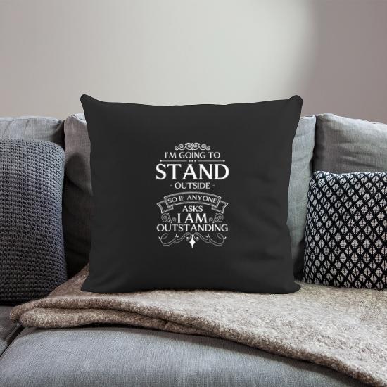 Sarcasm Work Office Provocation Throw Pillow Cover 18” x 18”