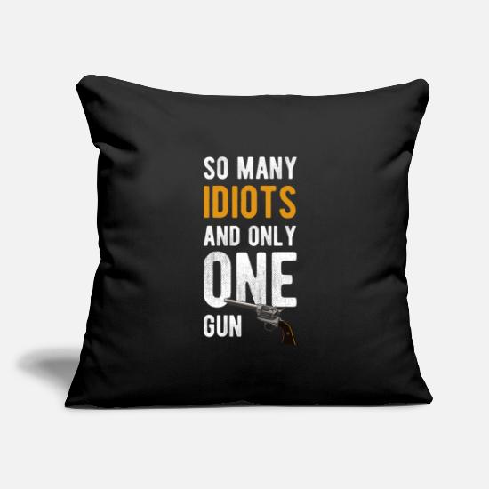Jerks Stupid Funny Provocation Throw Pillow Cover 18” x 18”
