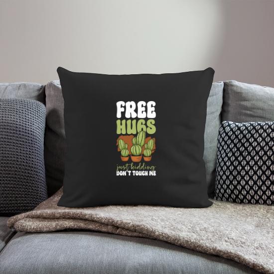 Can't Touch This Funny Provocation Throw Pillow Cover 18” x 18”
