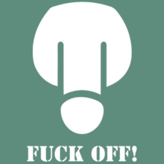 fuck off penis middle finger stinky provocative no Throw Pillow Cover 18” x 18”