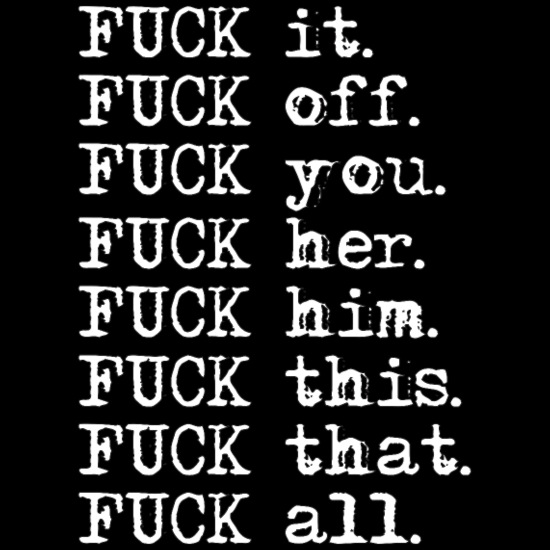 Fuck you fuck all provocative gift funny Throw Pillow Cover 18” x 18”