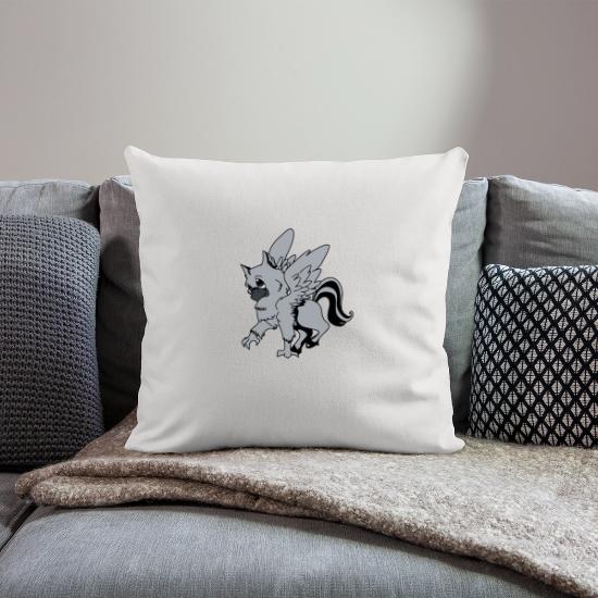 A strange bird Throw Pillow Cover 18” x 18”
