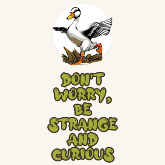Be Strange and Curious Throw Pillow Cover 18” x 18”