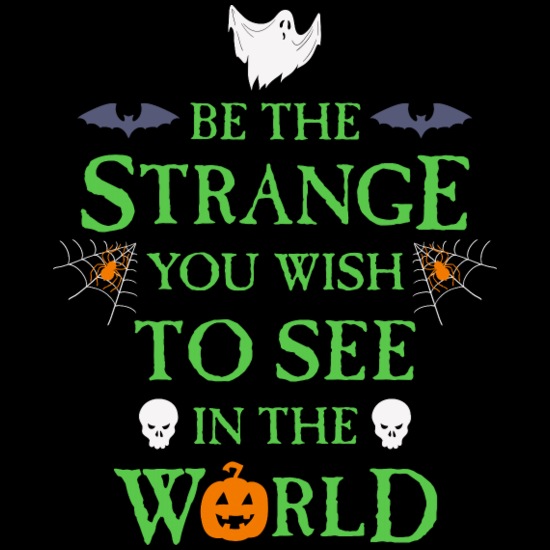 Be The Strange Halloween Flavor Throw Pillow Cover 18” x 18”