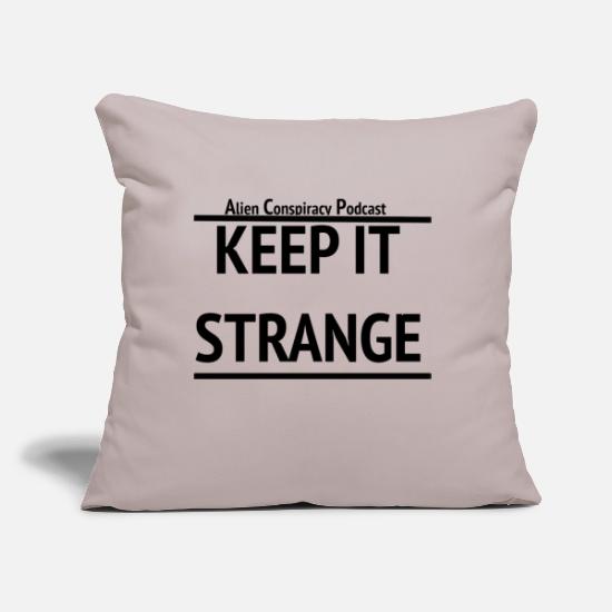 DESIGNKeep it strange 1 Throw Pillow Cover 18” x 18”