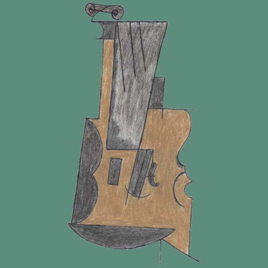 A Strange Guitar Throw Pillow Cover 18” x 18”