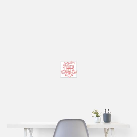 I love you Poster 8x8