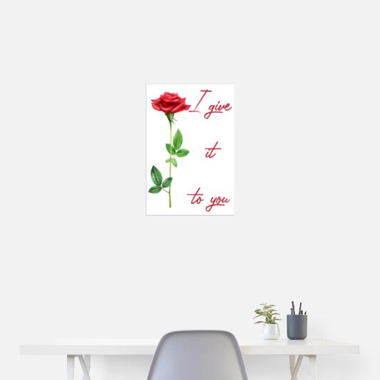I give it to you - I offer it to you - Pink - Love Poster 18x24 4 I give it to you - I offer it to you - Pink - Love Poster 18x24