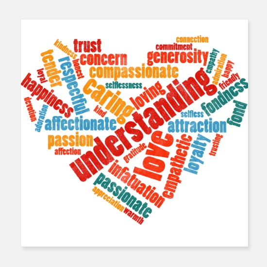 What love is - Love is not just a word Poster 8x8