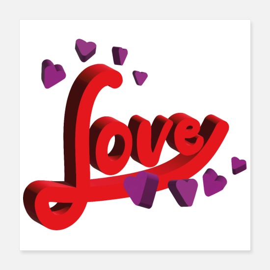 Love, love, love Poster 16x16