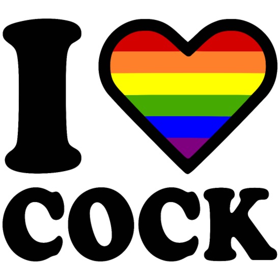 I love cock Square Magnet