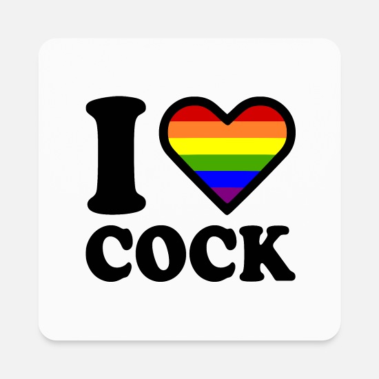 I love cock Square Magnet
