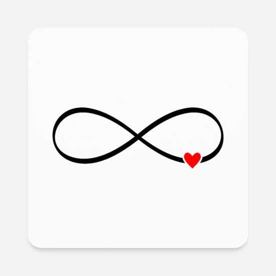 infinity heart love gift poster Square Magnet 3 infinity heart love gift poster Square Magnet
