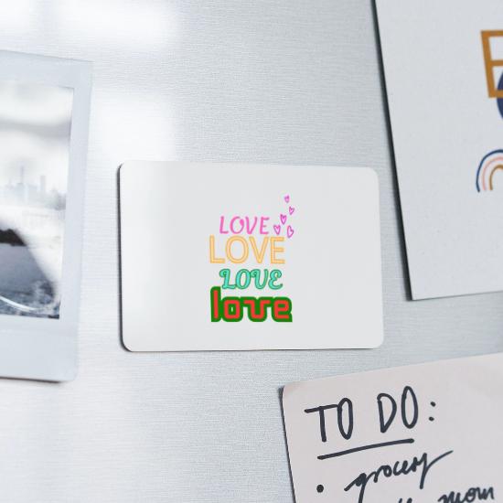 love love love love Rectangle Magnet