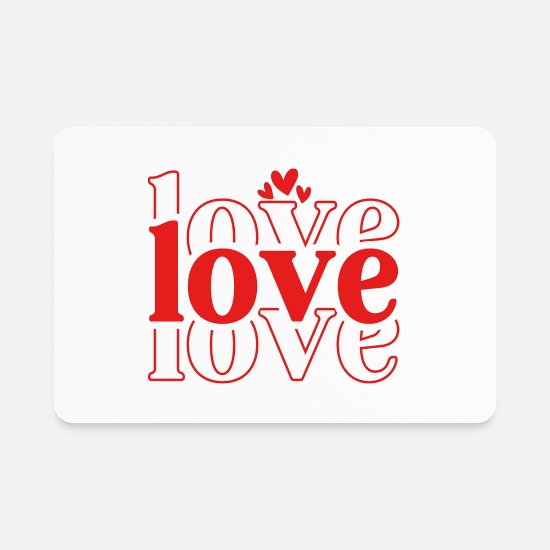 Love Love Love Rectangle Magnet