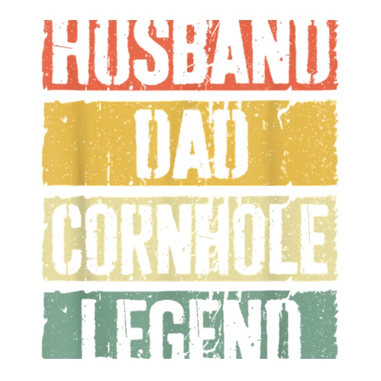 Husband Dad Cornhole Legend Square Magnet