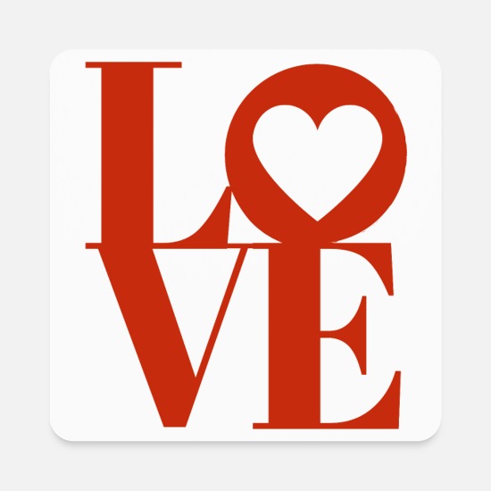 LOVE, LOVE, LOVE. Square Magnet