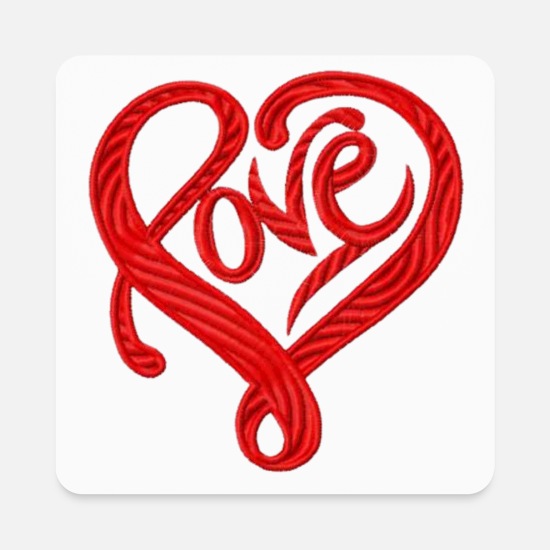 LOVE, LOVE, LOVE. Square Magnet