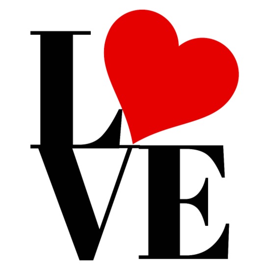 LOVE, LOVE, LOVE. Square Magnet