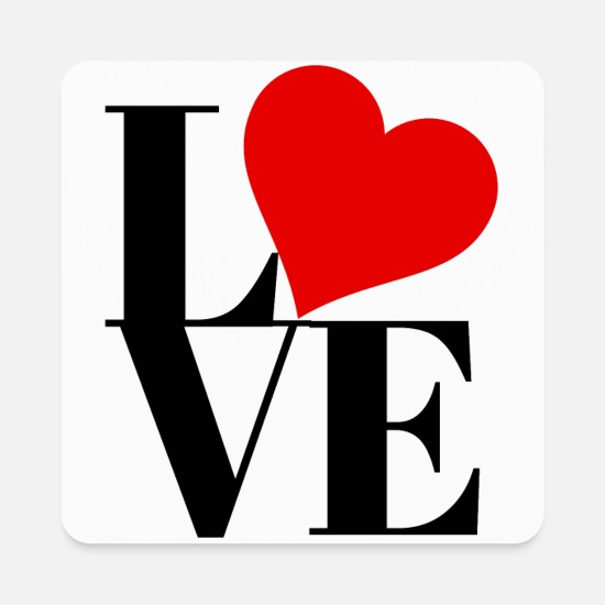 LOVE, LOVE, LOVE. Square Magnet